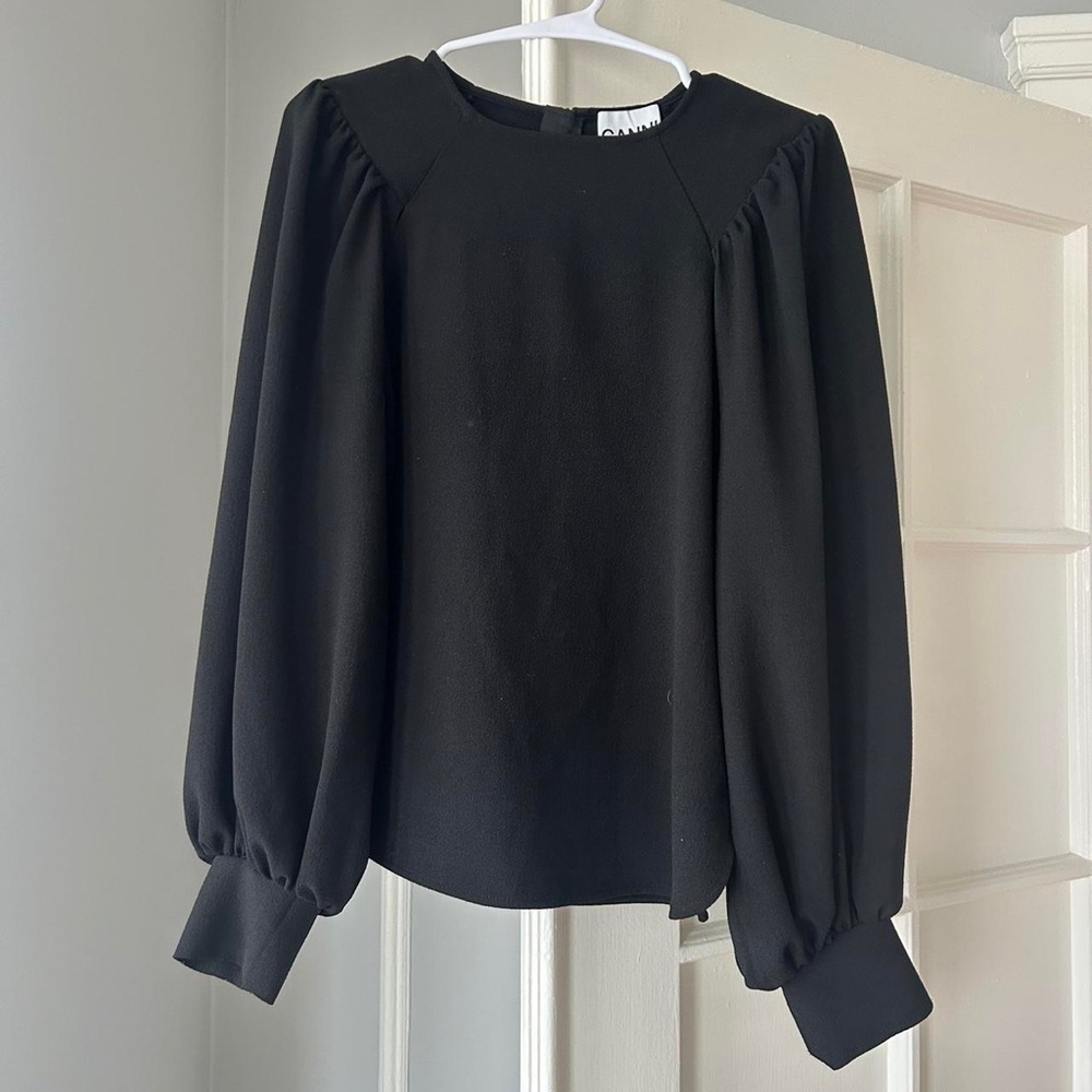 Ganni crew neck long sleeve View 3